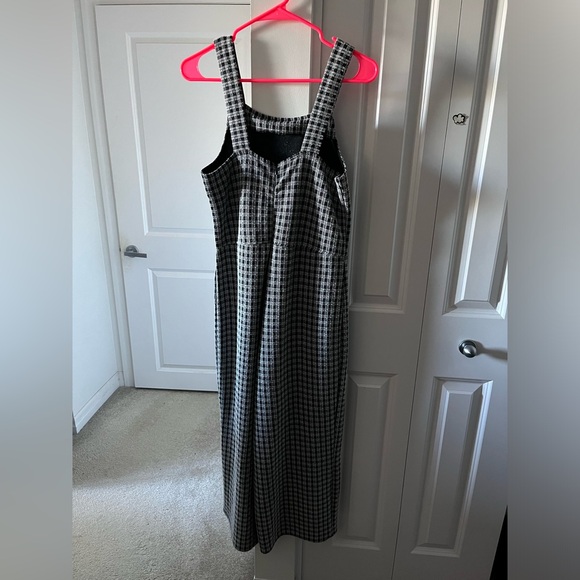 Zara | Textured Plaid Tank Wide Leg Jumpsuit | Size Medium - Picture 7 of 7